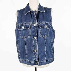 Vintage 90's Eddie Bauer Large Women's Denim Vest